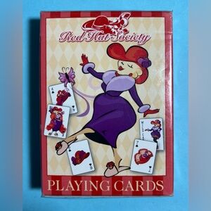 Red Hat Society -Deck of playing cards New Sealed